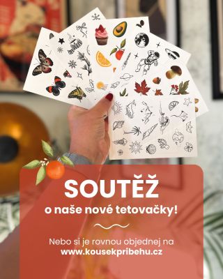 SOUTĚŽ o celý set našich nových dočasných tetovaček! 🌿 Právě jsme naskladnili čerstvé novinky na e-shopu a chceme vám...